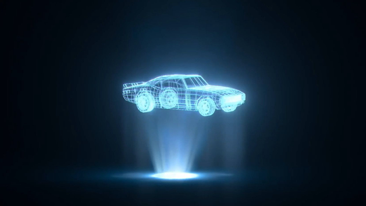 汽車模型全息效果呈現(xiàn)效果